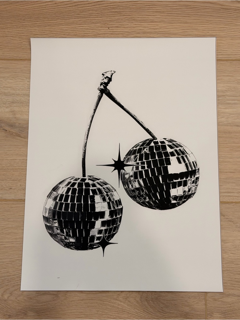 Disco Cherry Canvas Art Print Poster